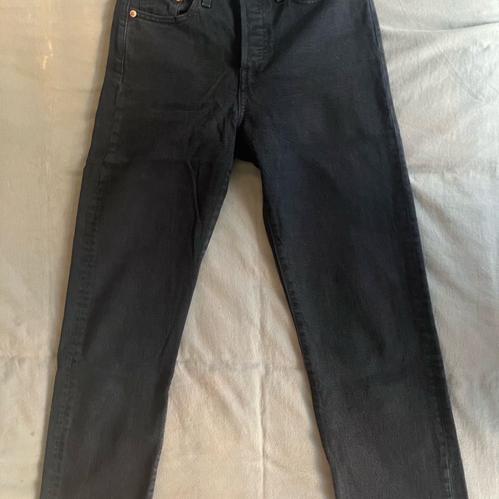 Levi’s Wedgie Straight Jeans — Black - Picture 4 of 9